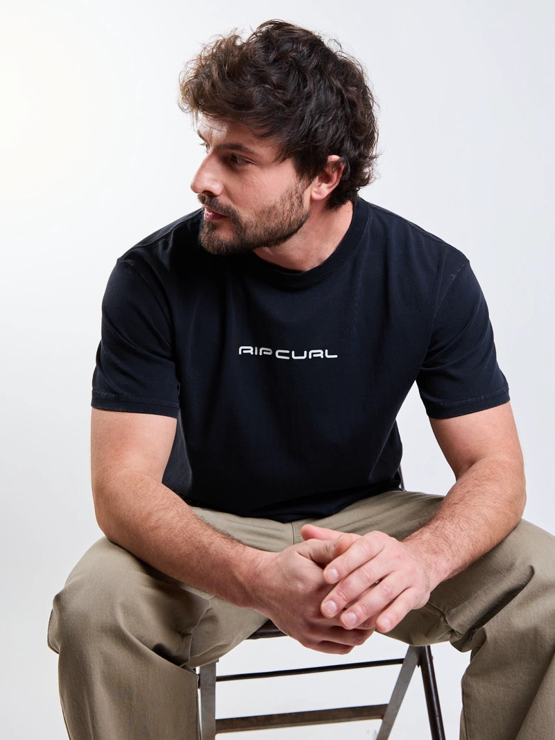 POLERA MC SALT NEGRO HOMBRE RIP CURL - 6