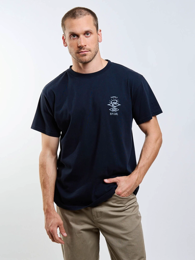 POLERA MC SHORE NEGRO HOMBRE RIP CURL - 1