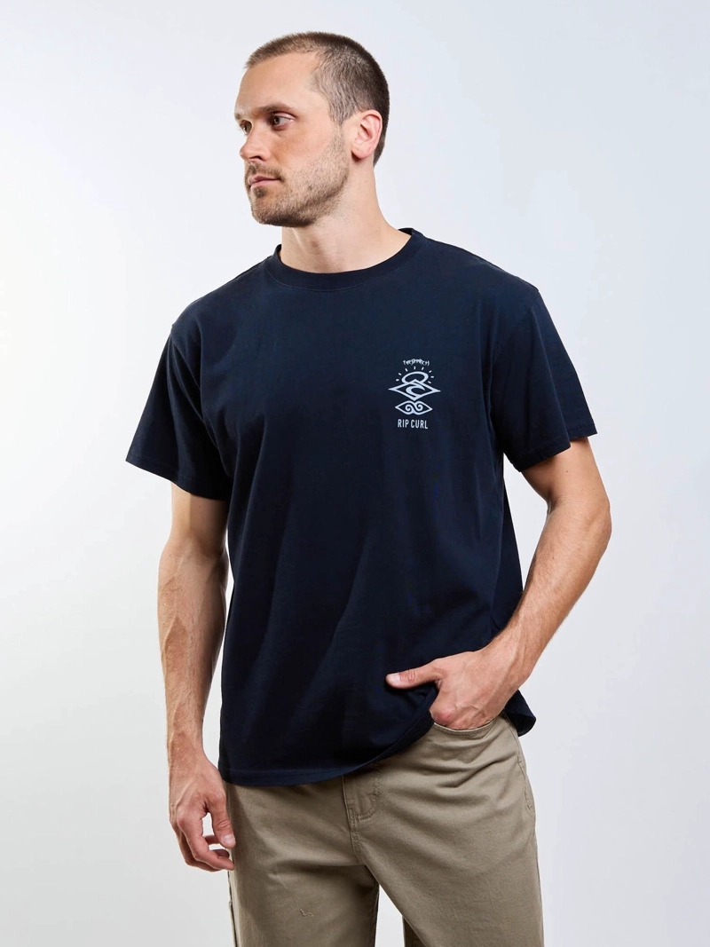 POLERA MC SHORE NEGRO HOMBRE RIP CURL - 5