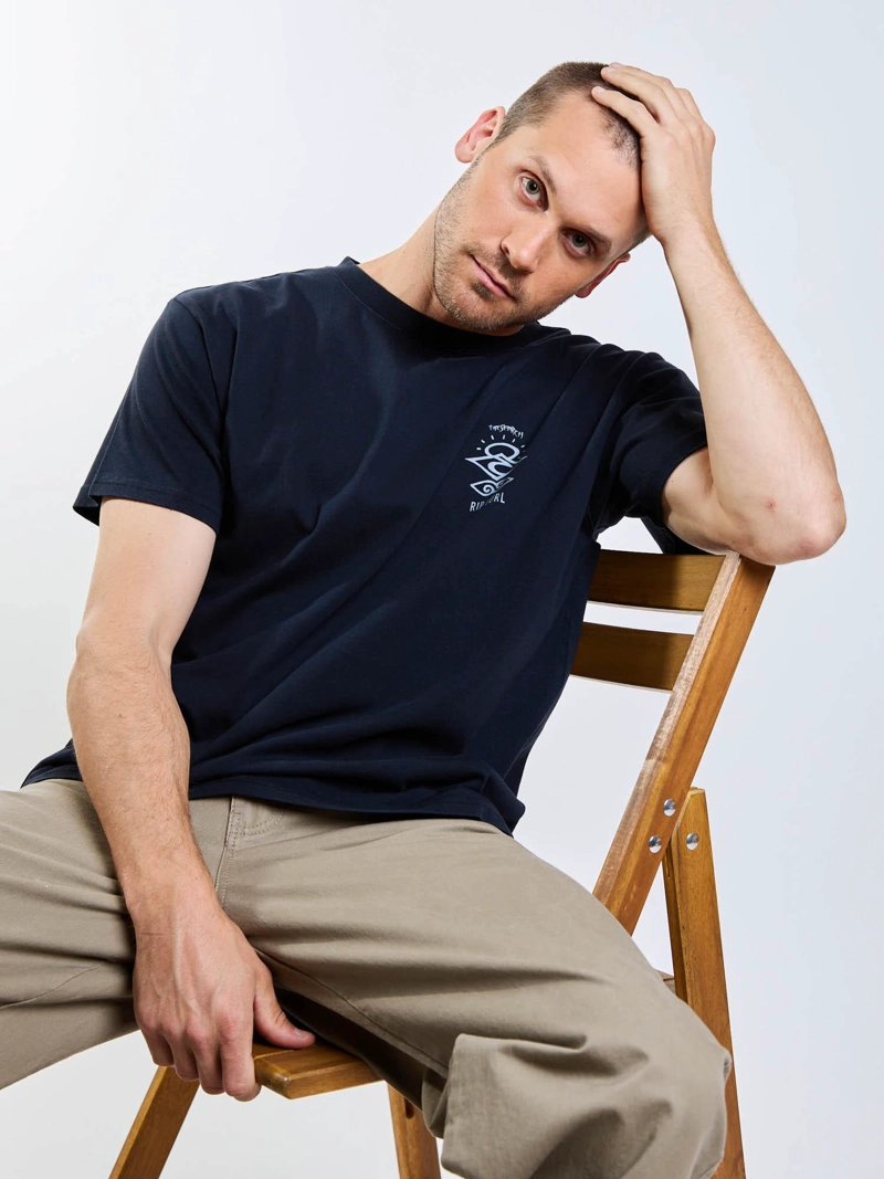POLERA MC SHORE NEGRO HOMBRE RIP CURL - 6