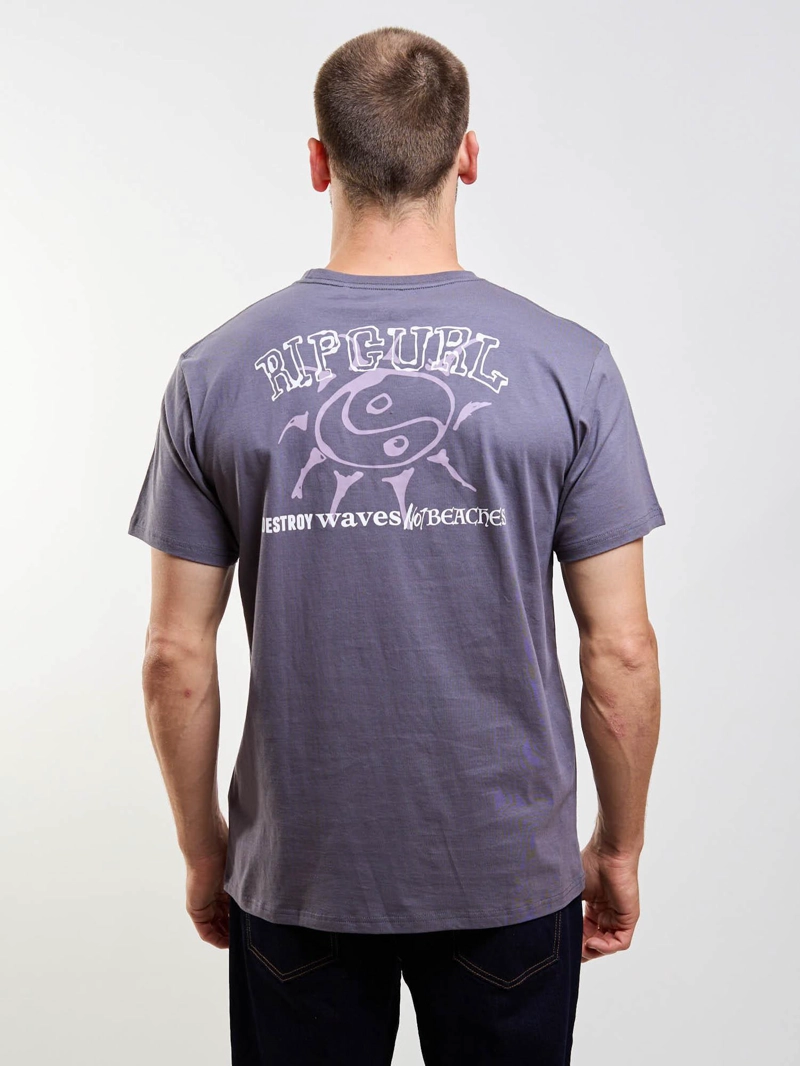 POLERA MC SPIRIT GRIS HOMBRE RIP CURL - 2