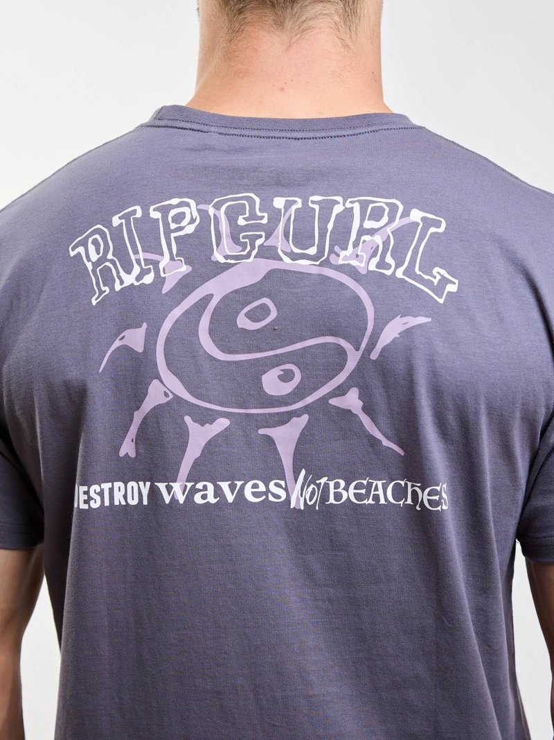 POLERA MC SPIRIT GRIS HOMBRE RIP CURL - 4