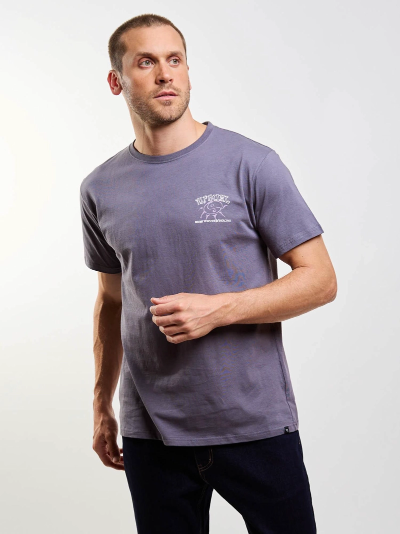 POLERA MC SPIRIT GRIS HOMBRE RIP CURL - 5