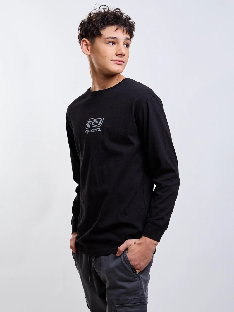 POLERA ML ORIGIN NEGRO INFANTIL RIP CURL - 1