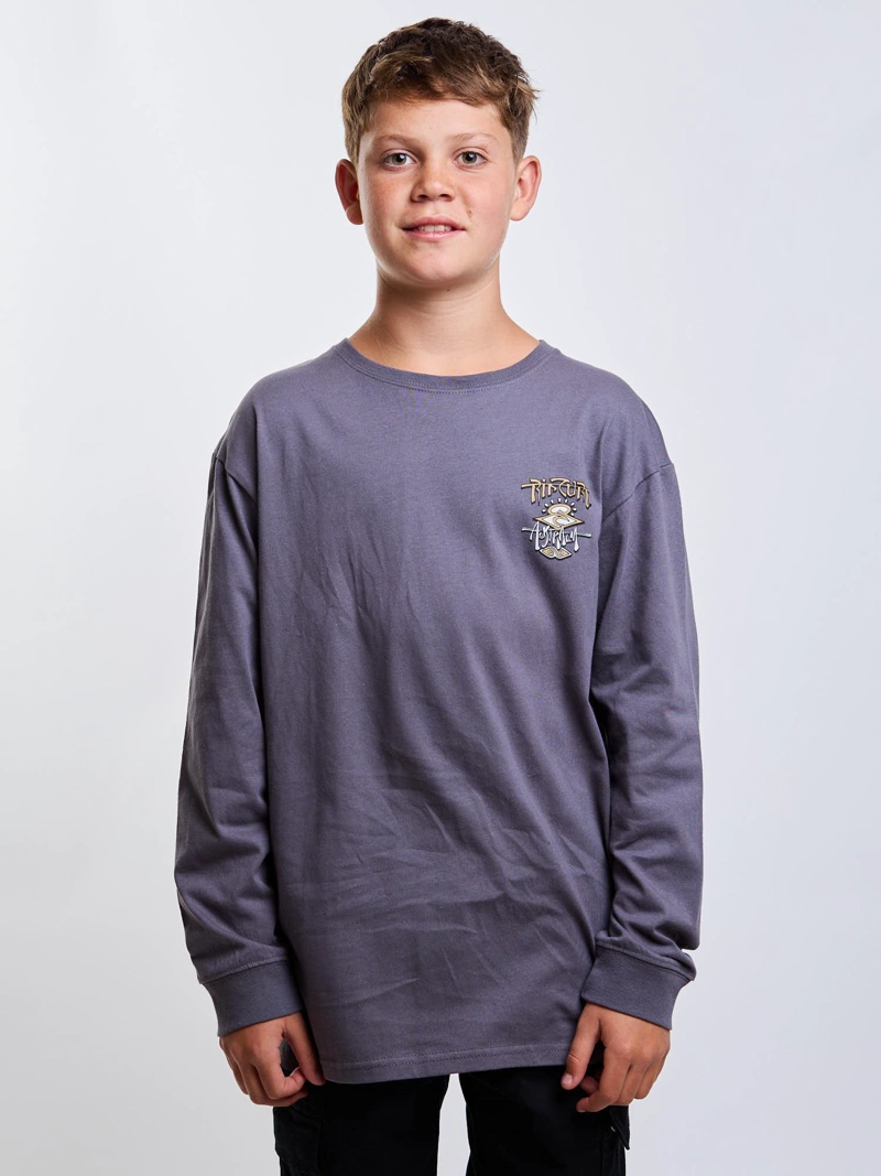 POLERA ML CURRENT GRIS INFANTIL RIP CURL - 1