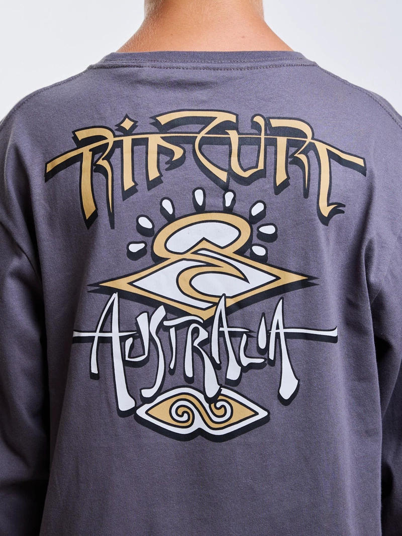 POLERA ML CURRENT GRIS INFANTIL RIP CURL - 4