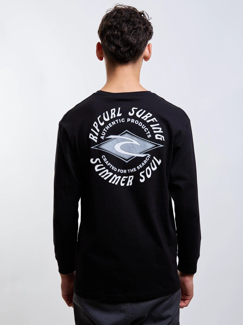 POLERA ML SOUTHWAVE NEGRO INFANTIL RIP CURL - 2