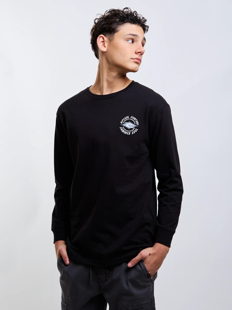 POLERA ML SOUTHWAVE NEGRO INFANTIL RIP CURL - 5