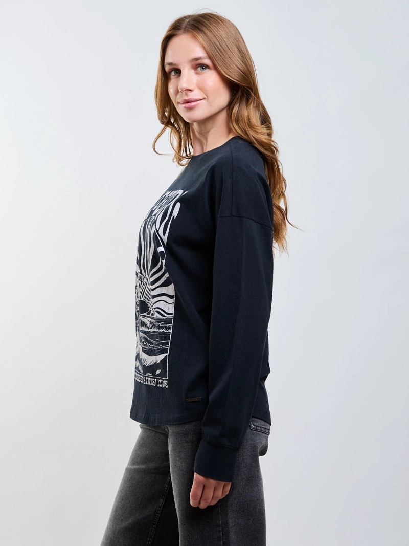 POLERA ML SWELL NEGRO MUJER RIP CURL - 3