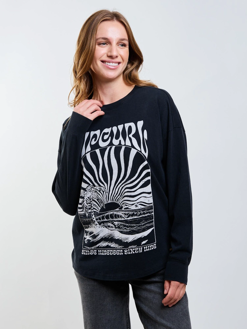 POLERA ML SWELL NEGRO MUJER RIP CURL - 6