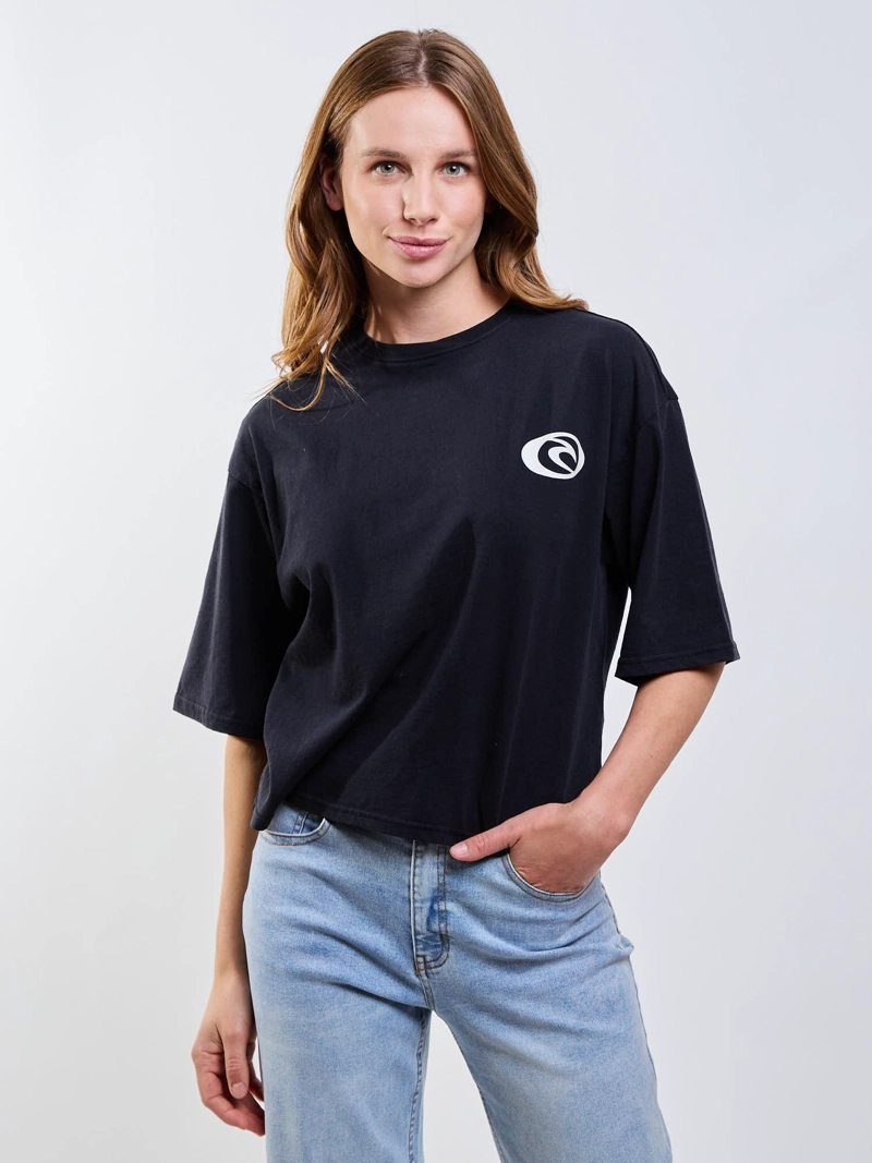 POLERA MC BRISA NEGRO MUJER RIP CURL - 1