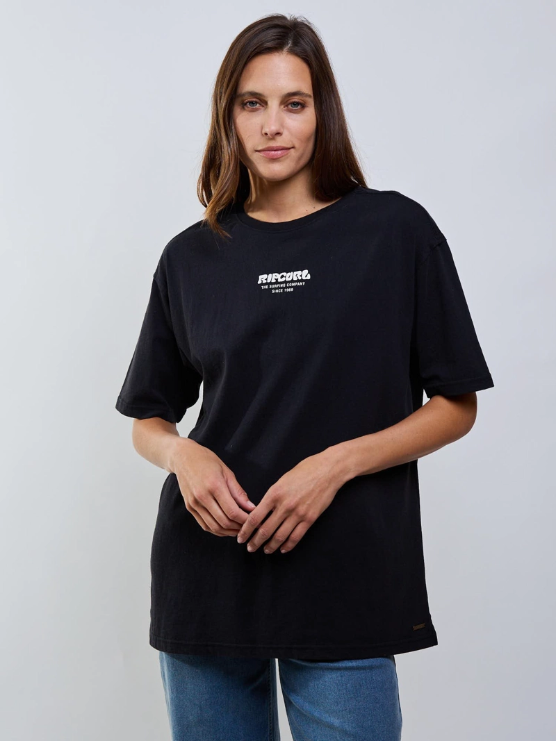 POLERA MC WAVE NEGRO MUJER RIP CURL - 1