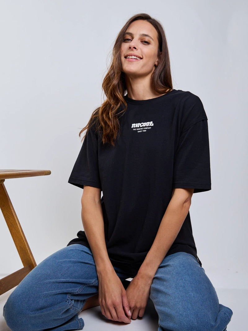POLERA MC WAVE NEGRO MUJER RIP CURL - 6