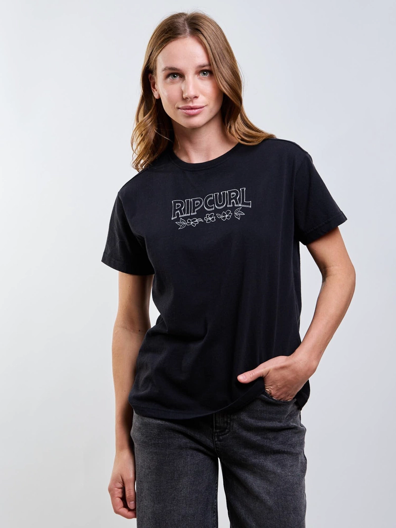 POLERA MC SURFING NEGRO MUJER RIP CURL - 1