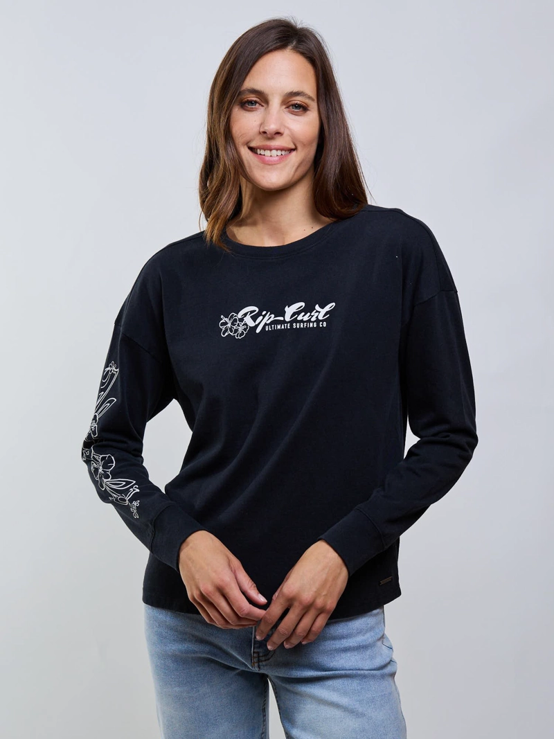 POLERA ML FLOW NEGRO MUJER RIP CURL - 1