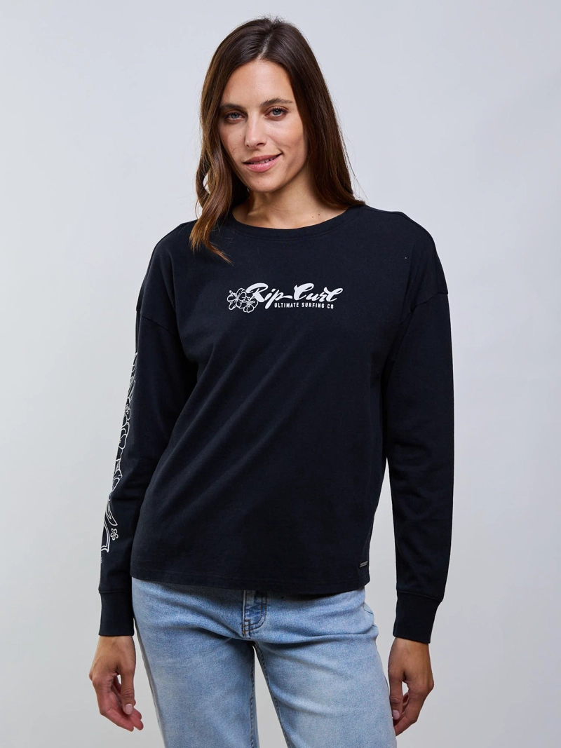 POLERA ML FLOW NEGRO MUJER RIP CURL - 6