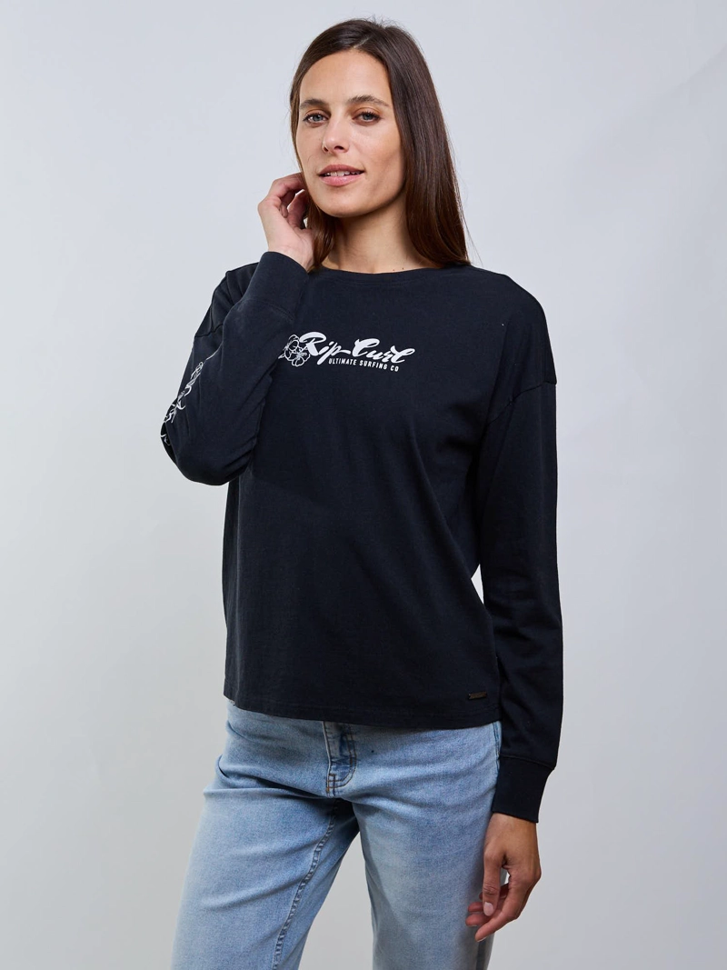 POLERA ML FLOW NEGRO MUJER RIP CURL - 7