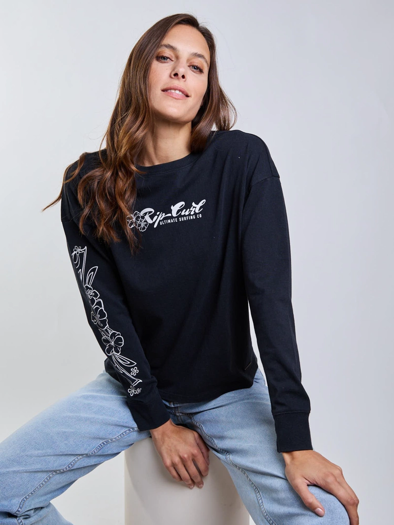 POLERA ML FLOW NEGRO MUJER RIP CURL - 8