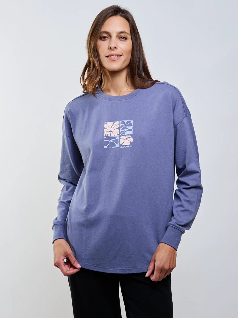 POLERA ML TIDE AZUL MUJER RIP CURL - 1