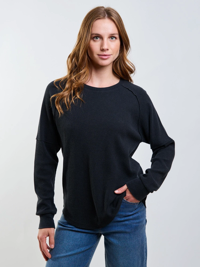 POLERA ML COASTLINE NEGRO MUJER RIP CURL - 1