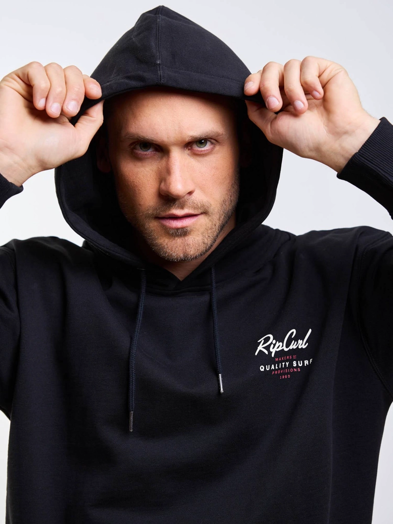 POLERON CANGURO STOKE NEGRO HOMBRE RIP CURL - 5