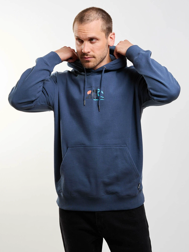 POLERON CANGURO QUIVER AZUL HOMBRE RIP CURL - 1