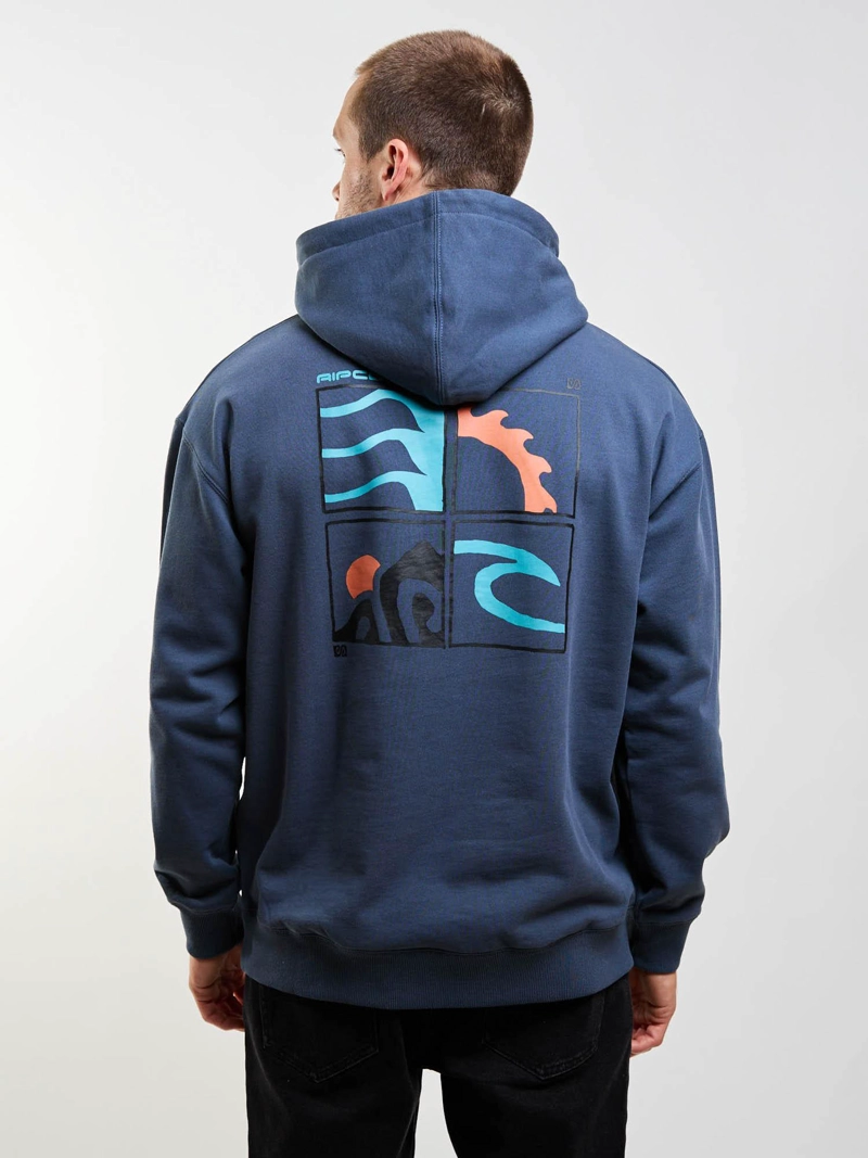 POLERON CANGURO QUIVER AZUL HOMBRE RIP CURL - 2