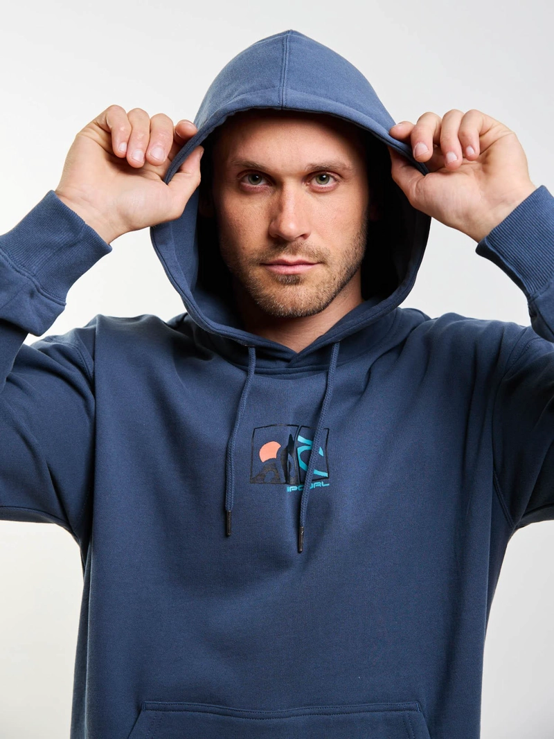POLERON CANGURO QUIVER AZUL HOMBRE RIP CURL - 4