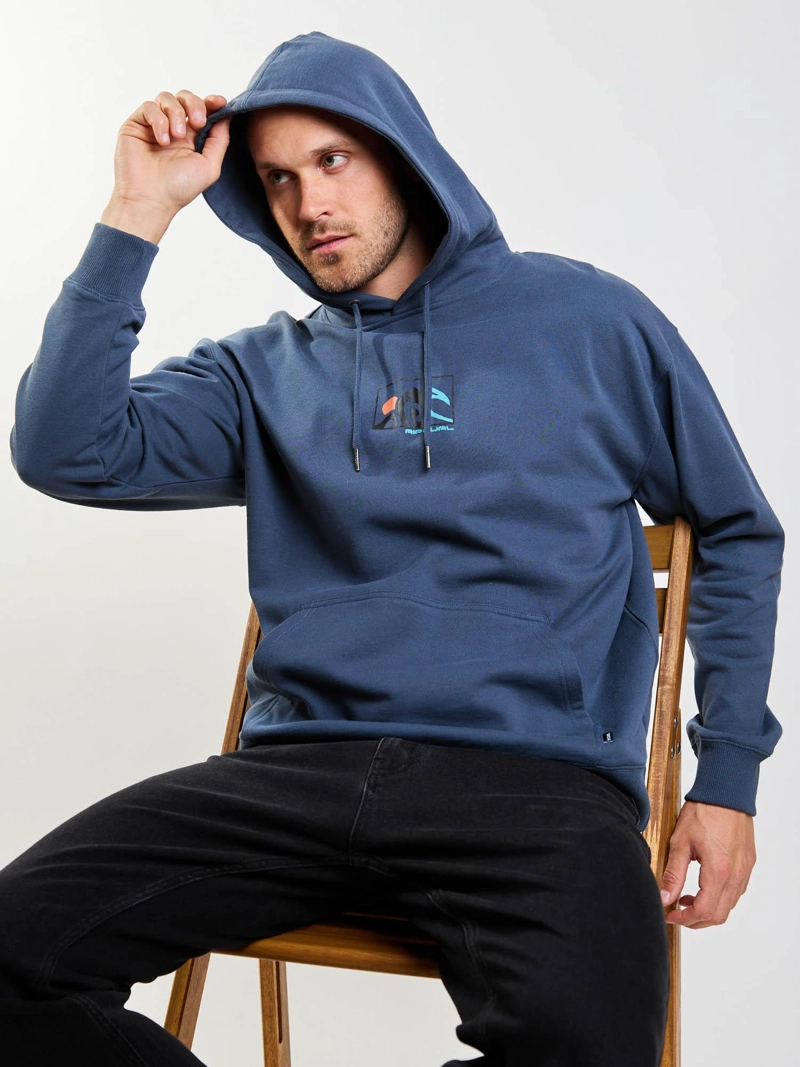 POLERON CANGURO QUIVER AZUL HOMBRE RIP CURL - 6