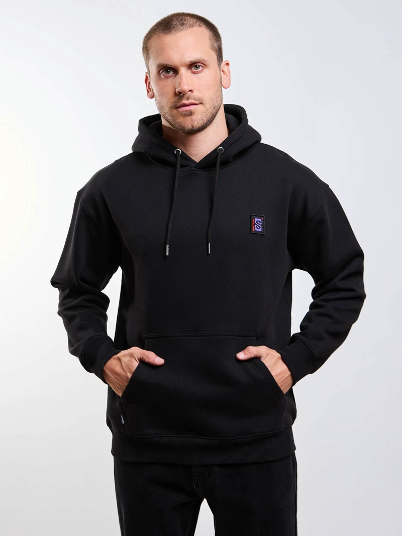 POLERON CANGURO INSTINTO NEGRO HOMBRE RIP CURL - 1