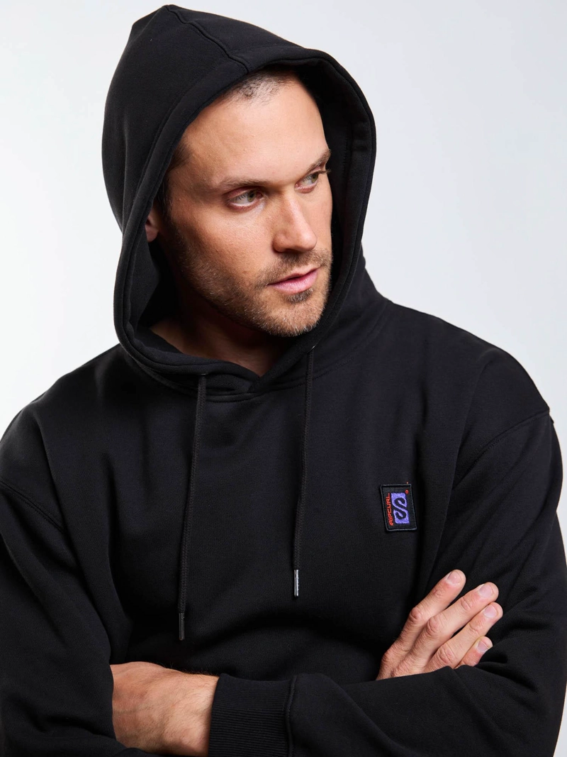 POLERON CANGURO INSTINTO NEGRO HOMBRE RIP CURL - 4
