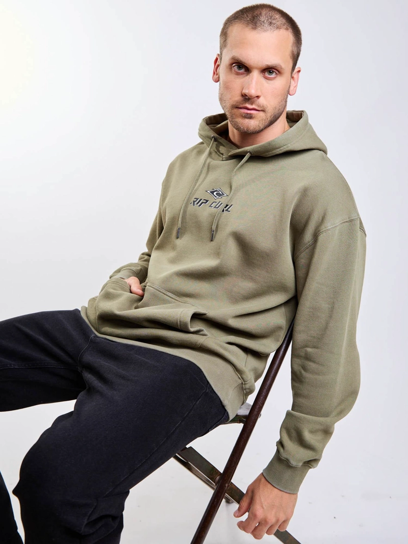 POLERON CANGURO MAPU VERDE HOMBRE RIP CURL - 7