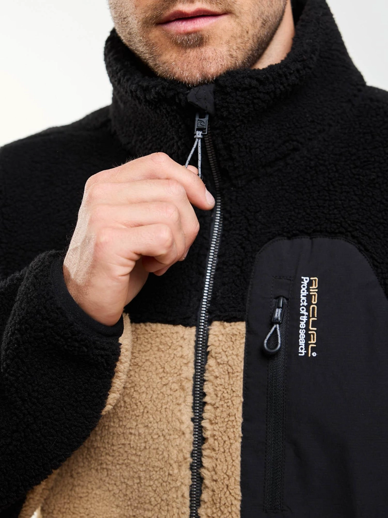 POLERON BONDED COSTAL CAFE  HOMBRE RIP CURL - 4