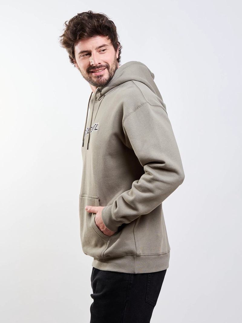 POLERON CANGURO TRIBAL VERDE HOMBRE RIP CURL - 3