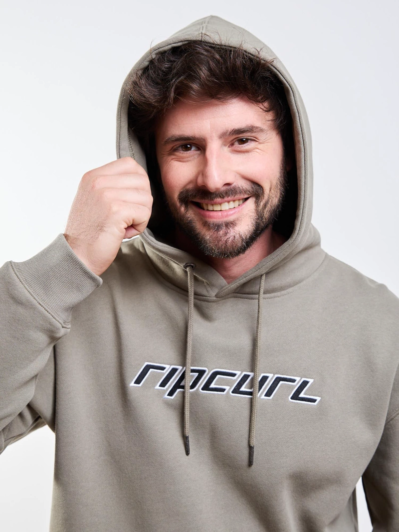 POLERON CANGURO TRIBAL VERDE HOMBRE RIP CURL - 4