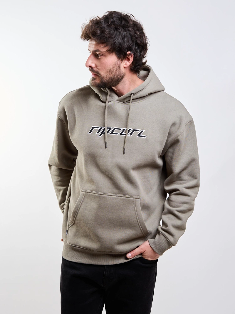 POLERON CANGURO TRIBAL VERDE HOMBRE RIP CURL - 5