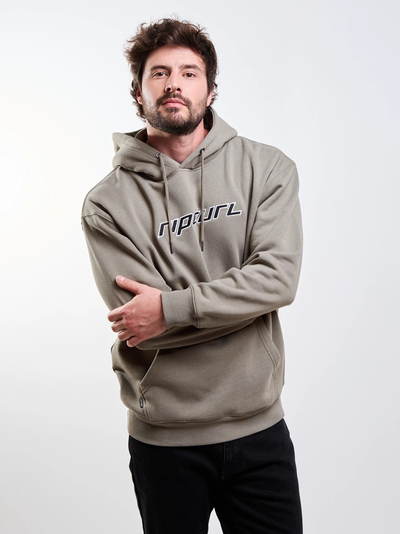 POLERON CANGURO TRIBAL VERDE HOMBRE RIP CURL - 6