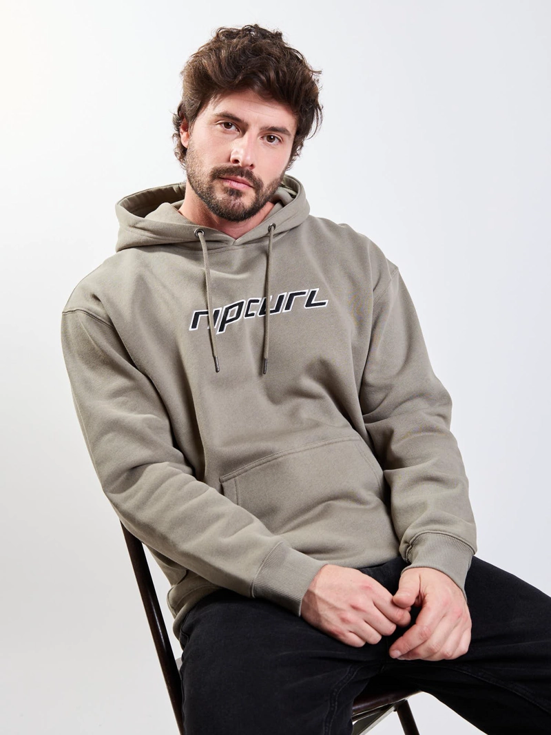 POLERON CANGURO TRIBAL VERDE HOMBRE RIP CURL - 7