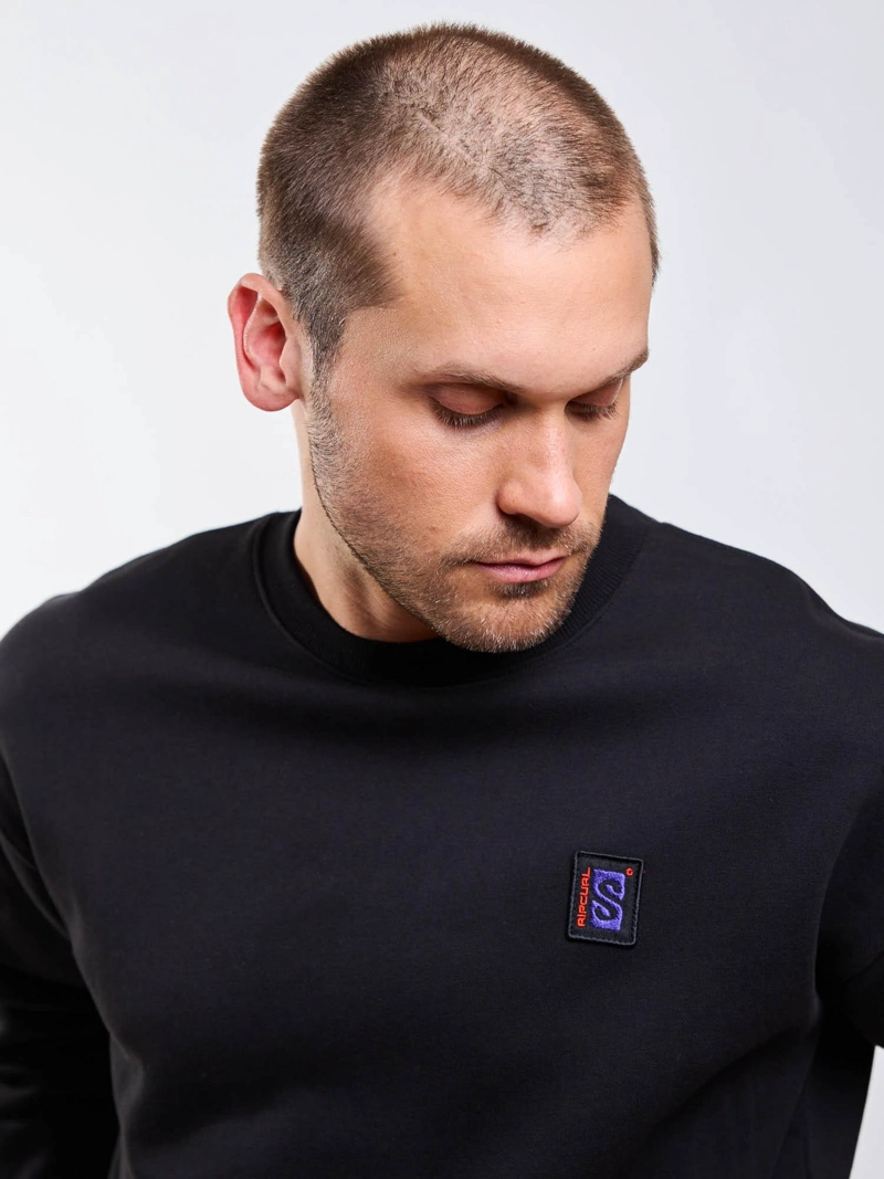 POLERON CR COSTERA NEGRO HOMBRE RIP CURL - 4