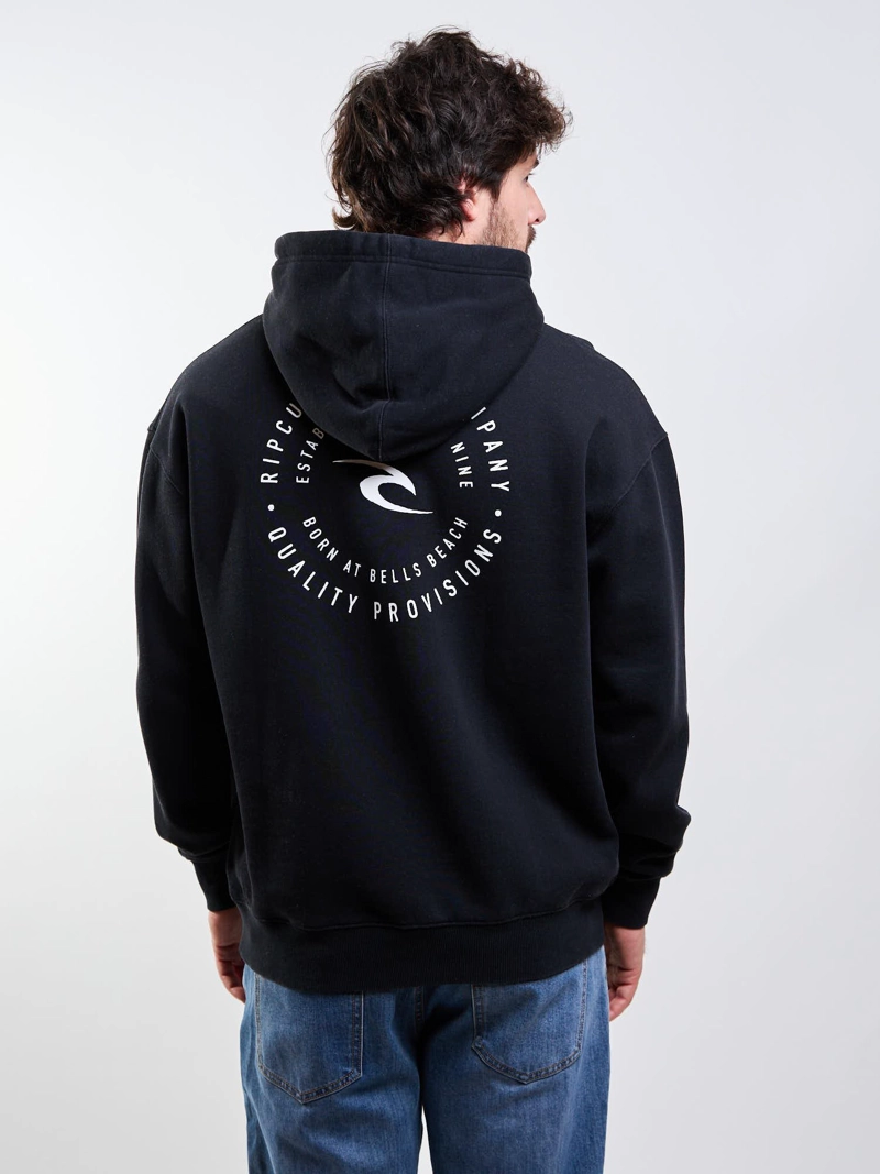 POLERON CANGURO LAFKEN NEGRO HOMBRE RIP CURL - 2