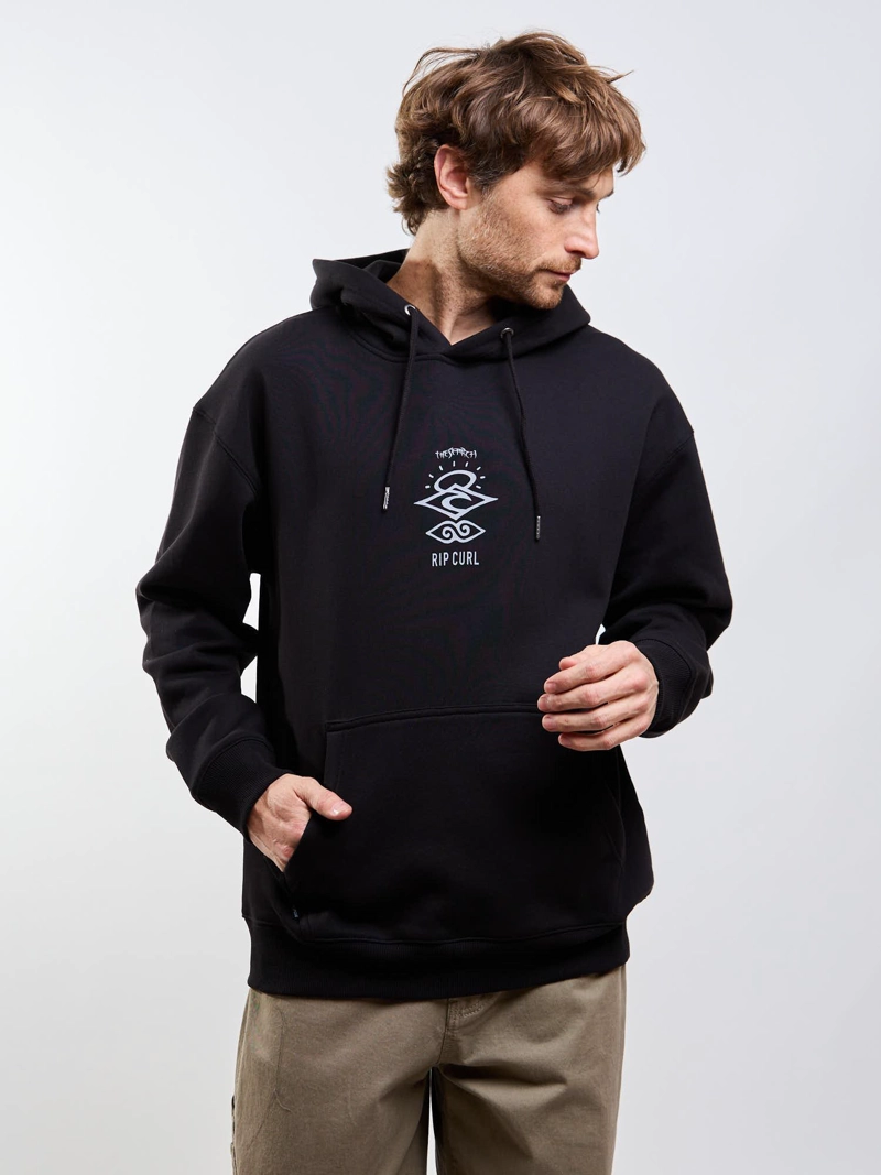 POLERON CANGURO AUSTRALIO NEGRO HOMBRE RIP CURL - 1
