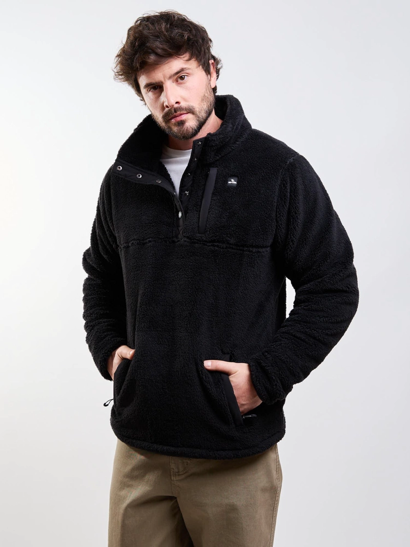 POLERON CHIPORRO CREST NEGRO HOMBRE RIP CURL - 1