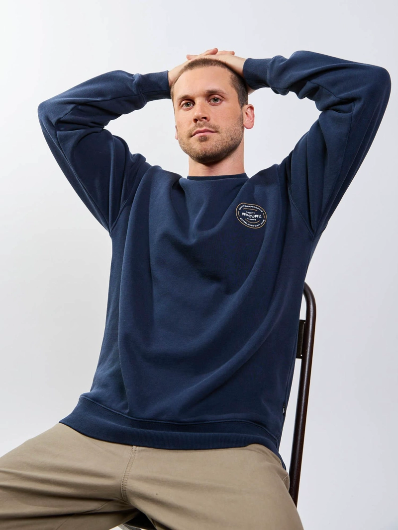 POLERON CR BRUMA AZUL HOMBRE RIP CURL - 6