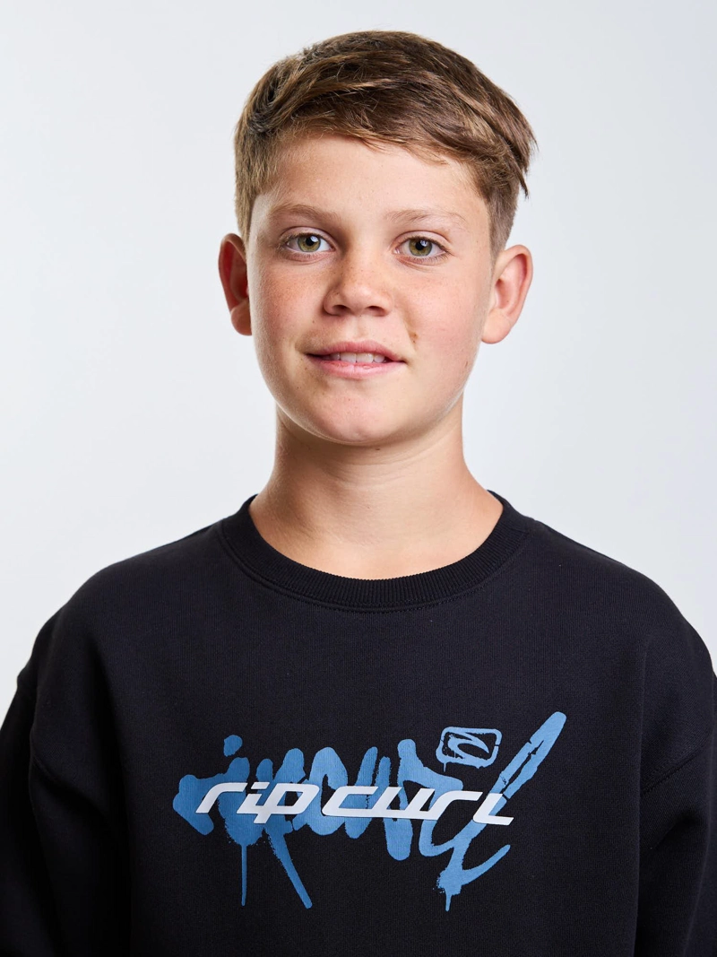 POLERON CR RIDER NEGRO INFANTIL RIP CURL - 4