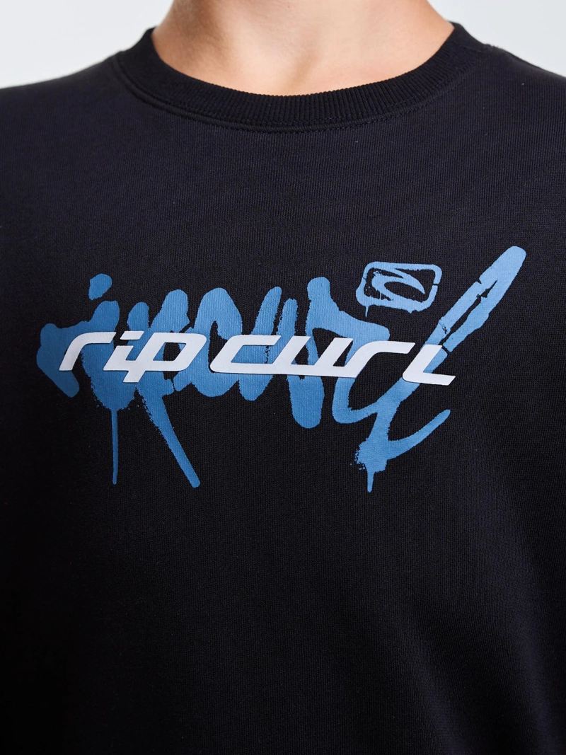 POLERON CR RIDER NEGRO INFANTIL RIP CURL - 5