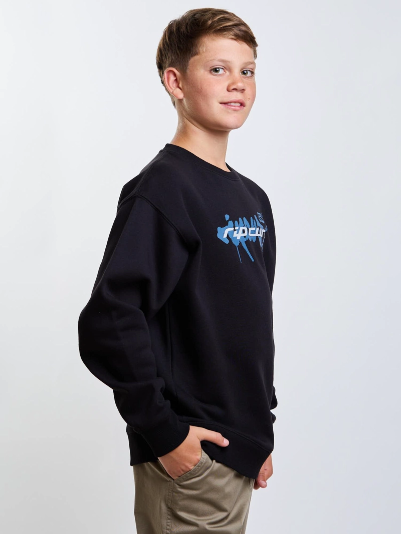 POLERON CR RIDER NEGRO INFANTIL RIP CURL - 6