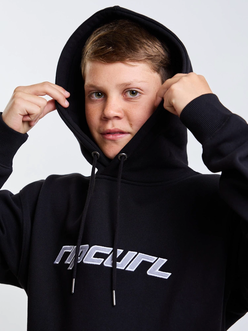 POLERON CANGURO MAVERICK NEGRO INFANTIL RIP CURL - 4