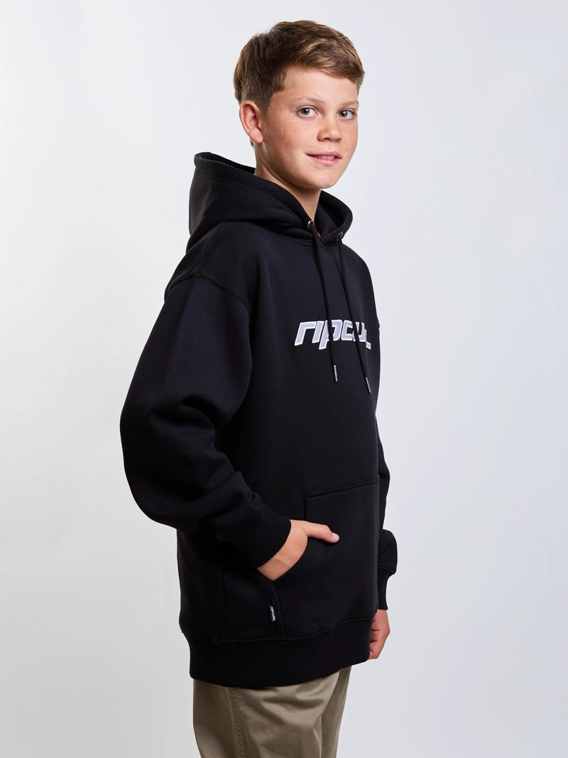 POLERON CANGURO MAVERICK NEGRO INFANTIL RIP CURL - 6