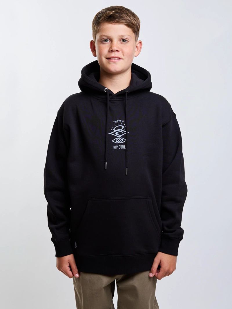POLERON CANGURO PIONEER NEGRO INFANTIL RIP CURL - 1