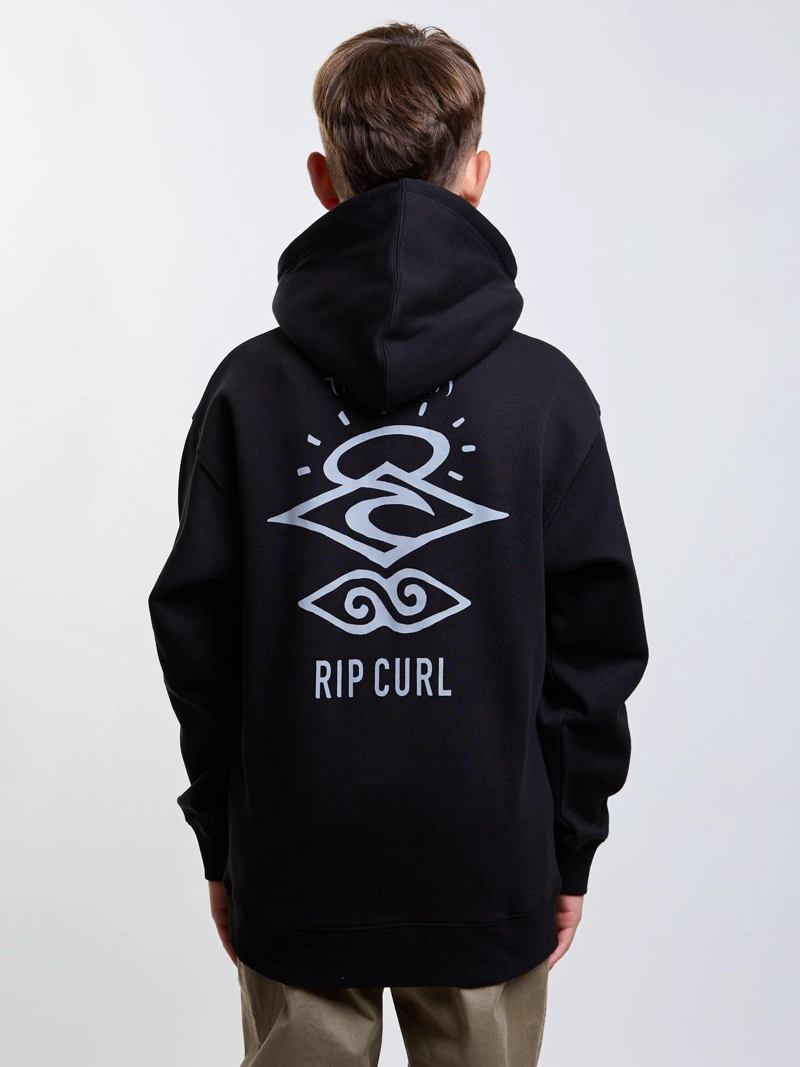 POLERON CANGURO PIONEER NEGRO INFANTIL RIP CURL - 2